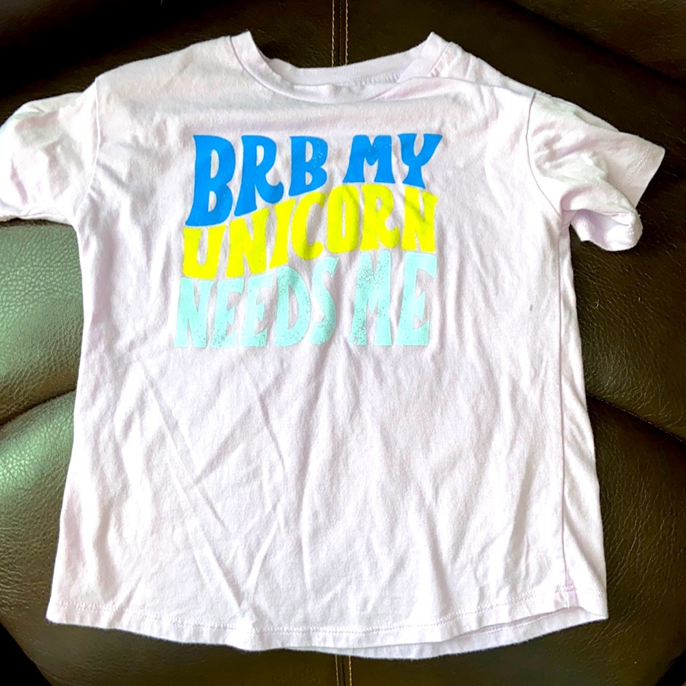 Kids Purple shirt with words